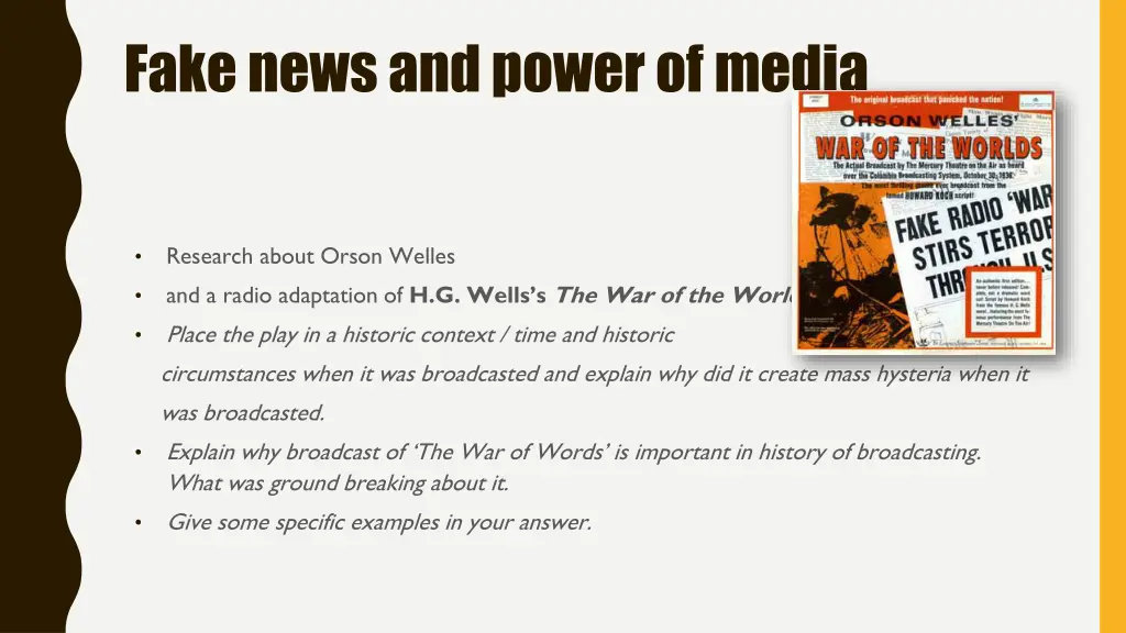 fake news and power of media