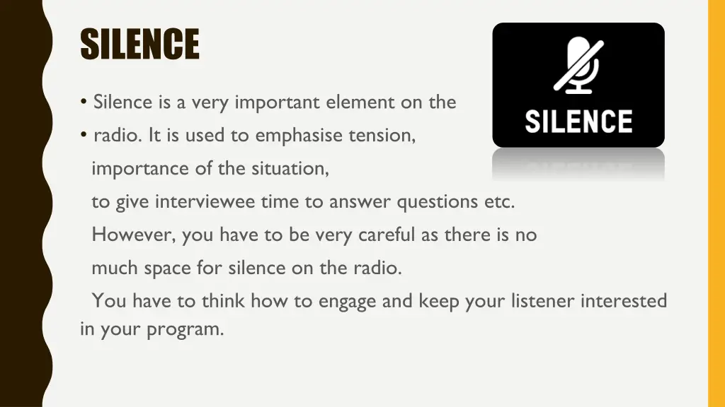 silence