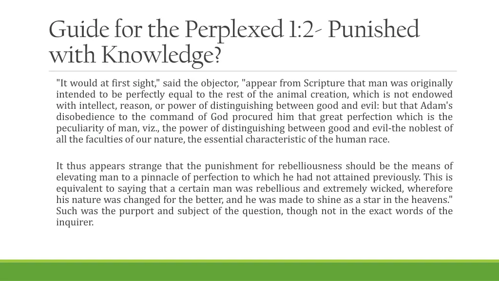 guide for the perplexed 1 2 punished with 1
