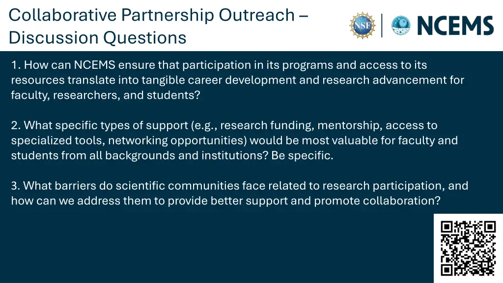 collaborative partnership outreach discussion