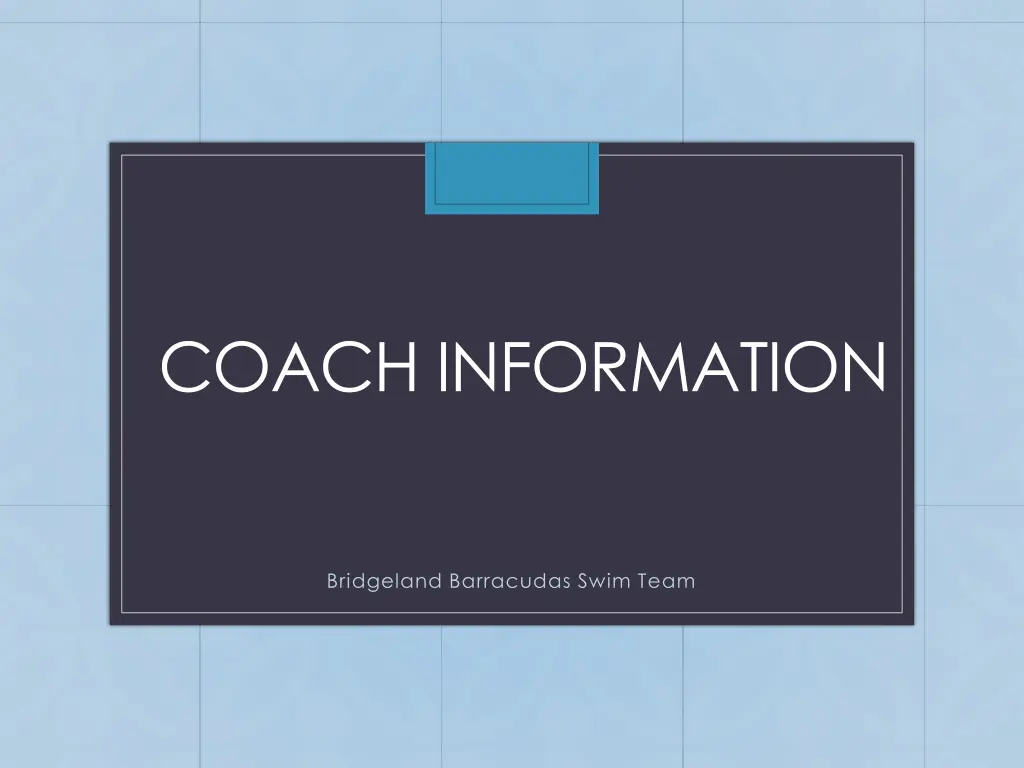 coach information