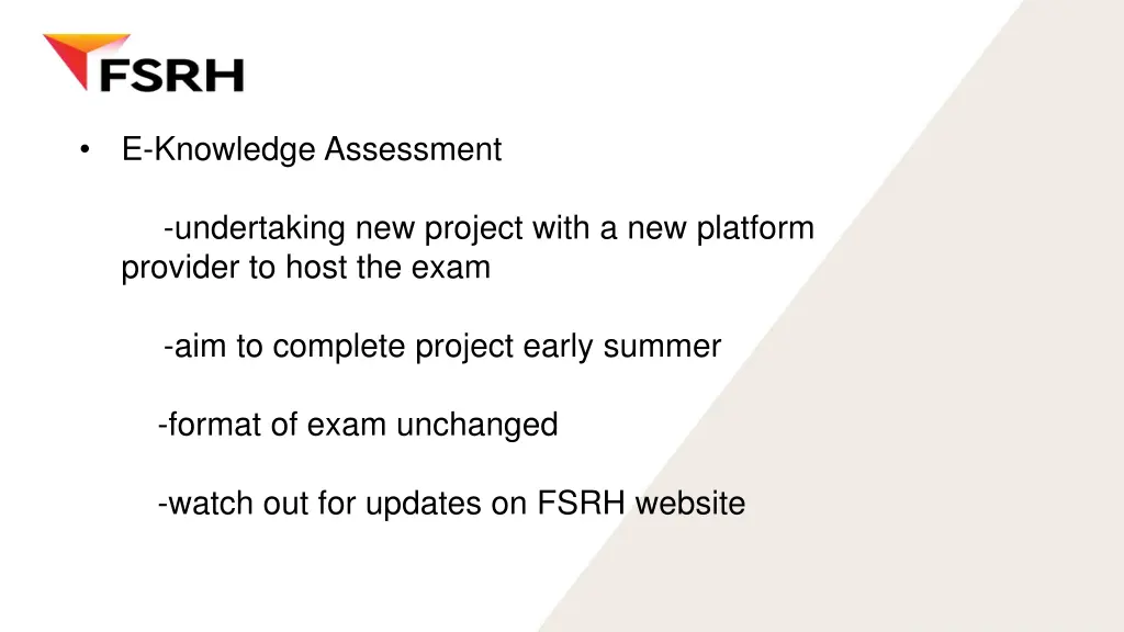 e knowledge assessment