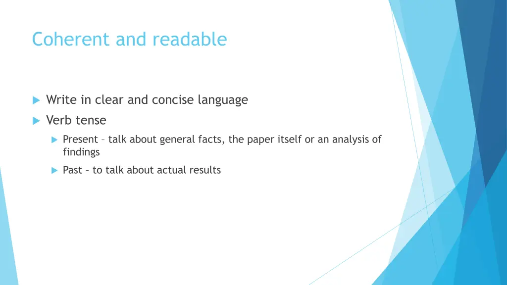 coherent and readable