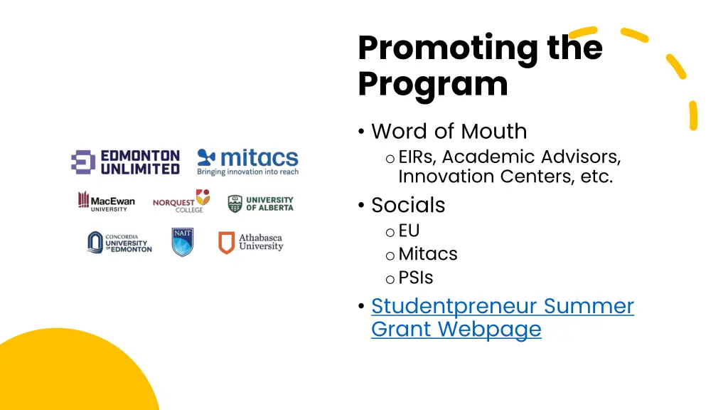 promoting the program word of mouth o eirs