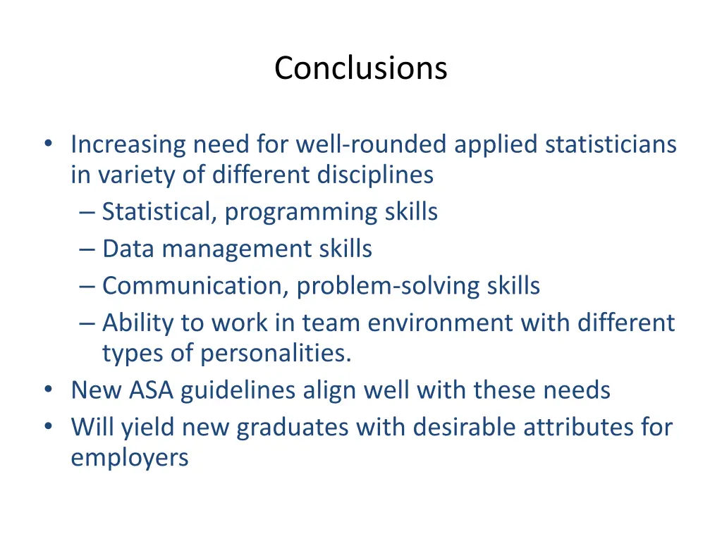 conclusions