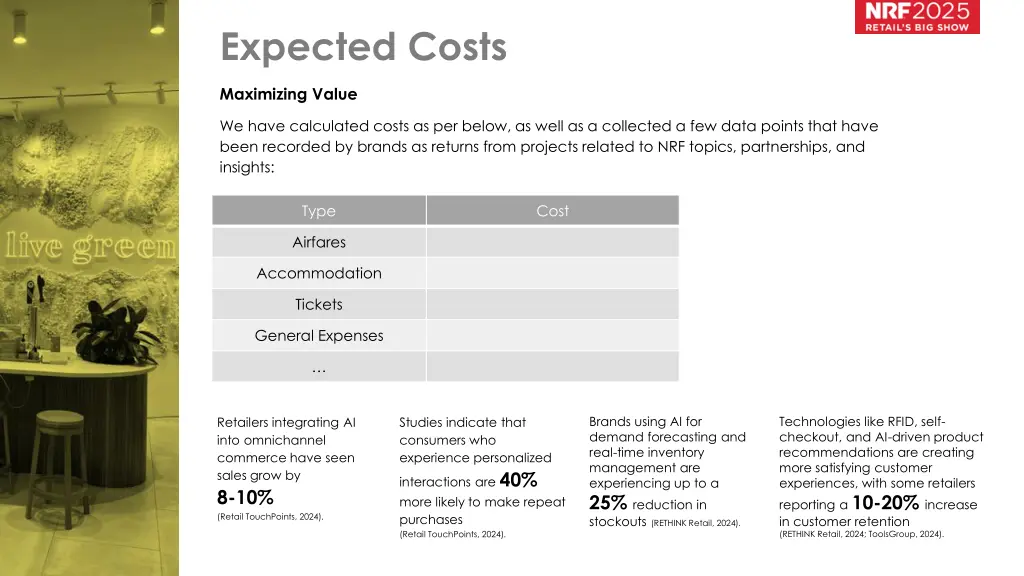 expected costs