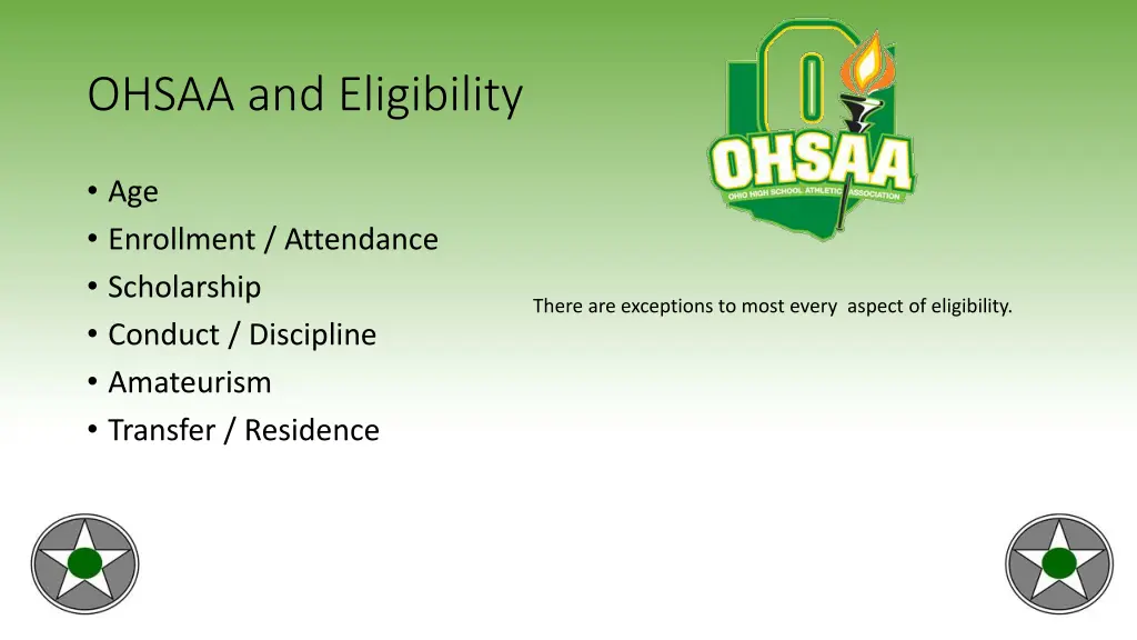 ohsaa and eligibility