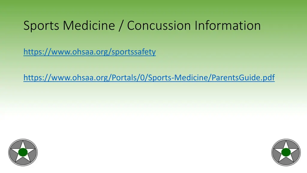 sports medicine concussion information