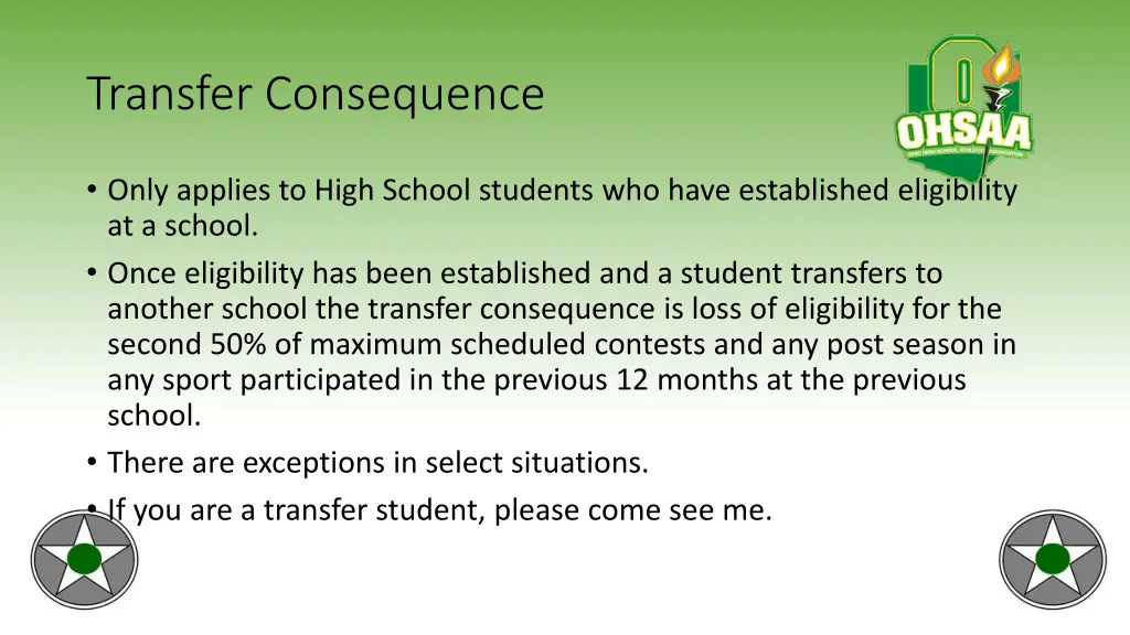 transfer consequence