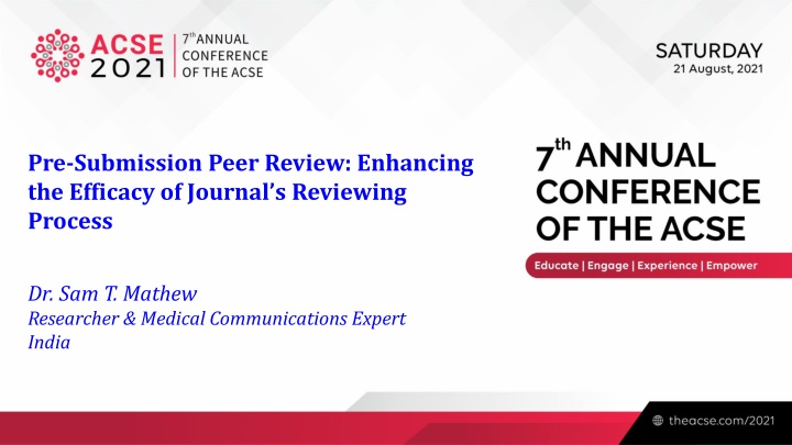 pre submission peer review enhancing the efficacy
