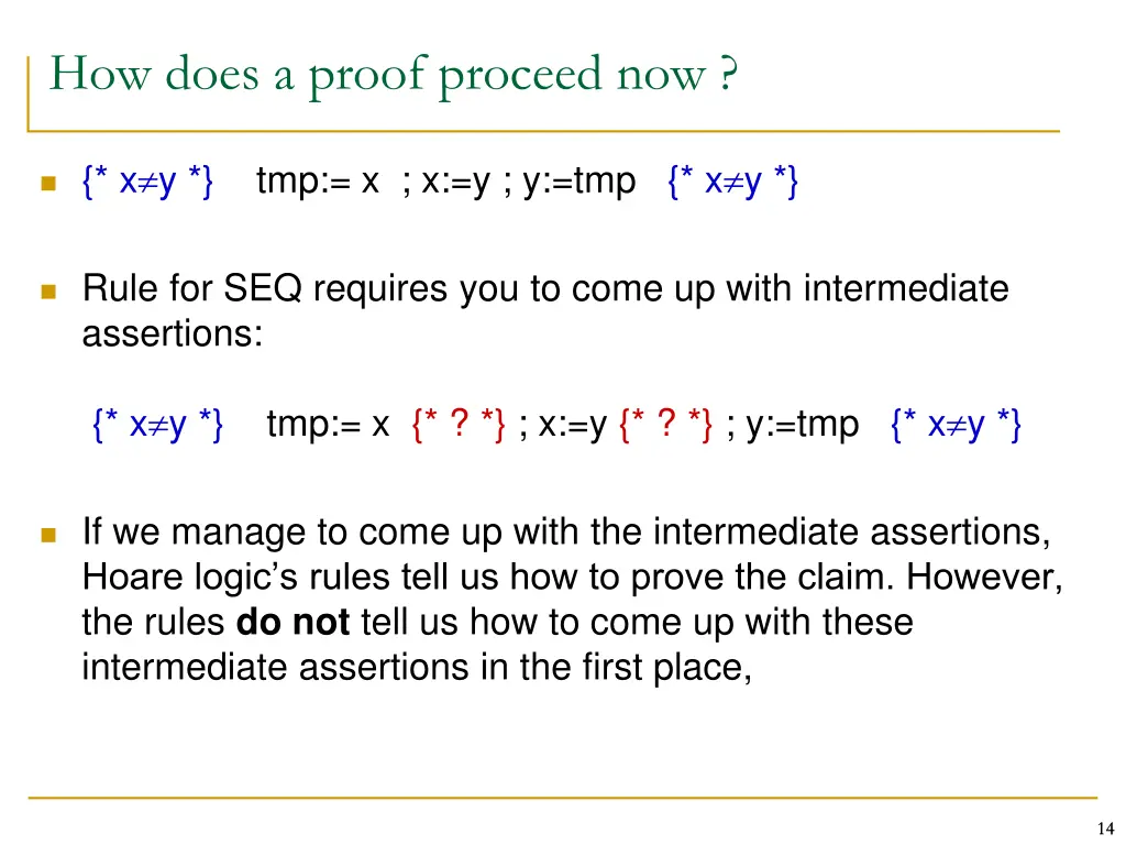 how does a proof proceed now