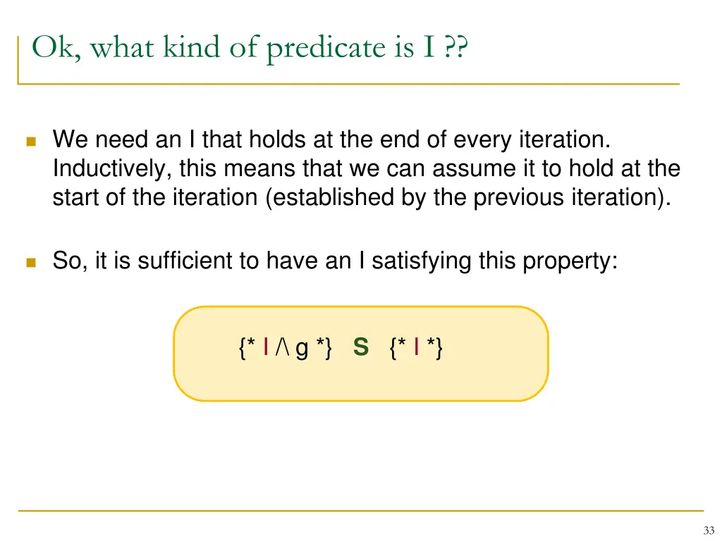 ok what kind of predicate is i