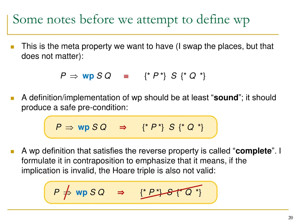 some notes before we attempt to define wp