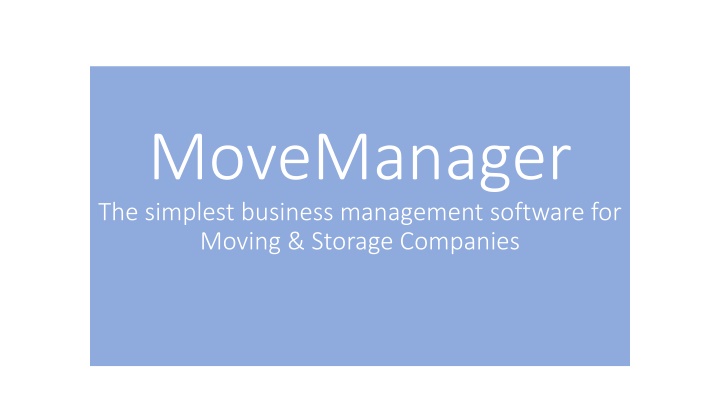 movemanager the simplest business management