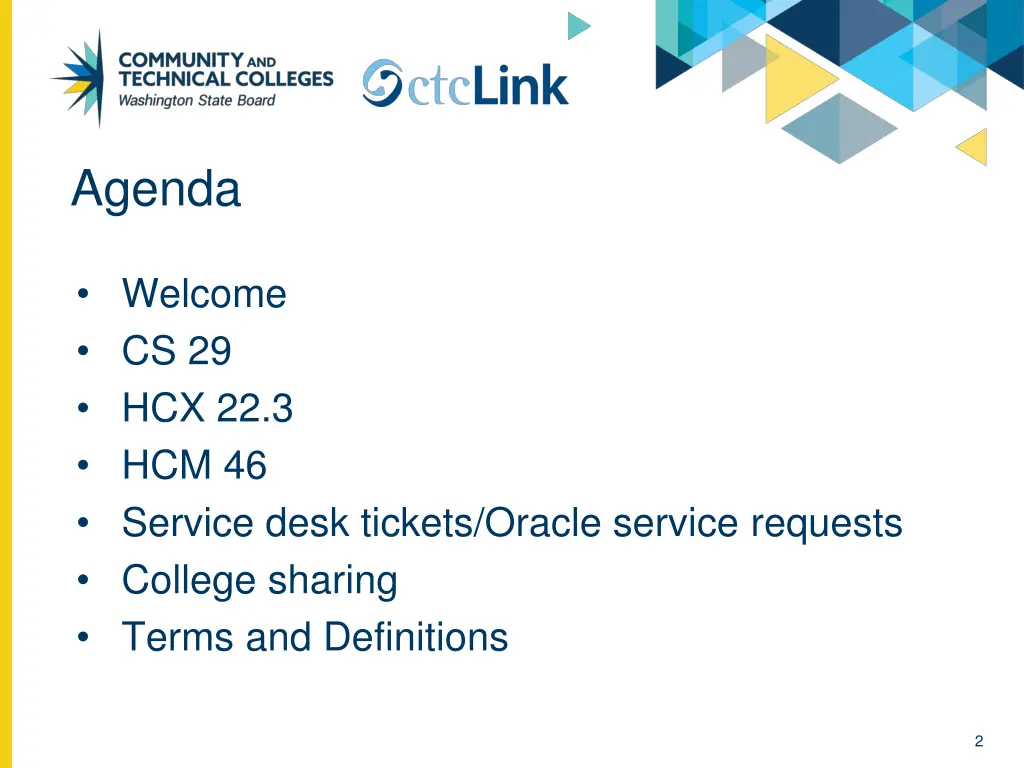 agenda