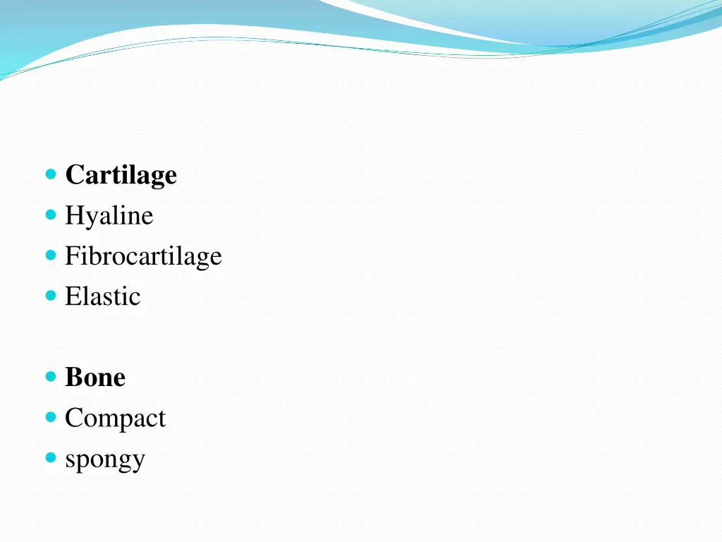 cartilage hyaline fibrocartilage elastic