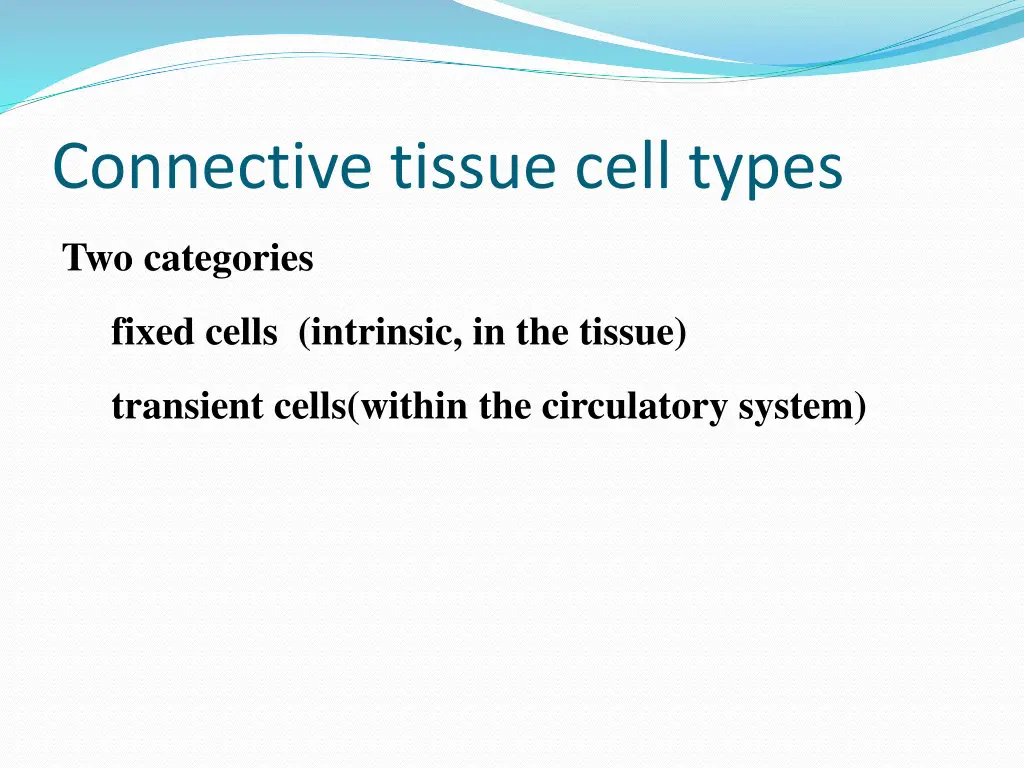connective tissue cell types