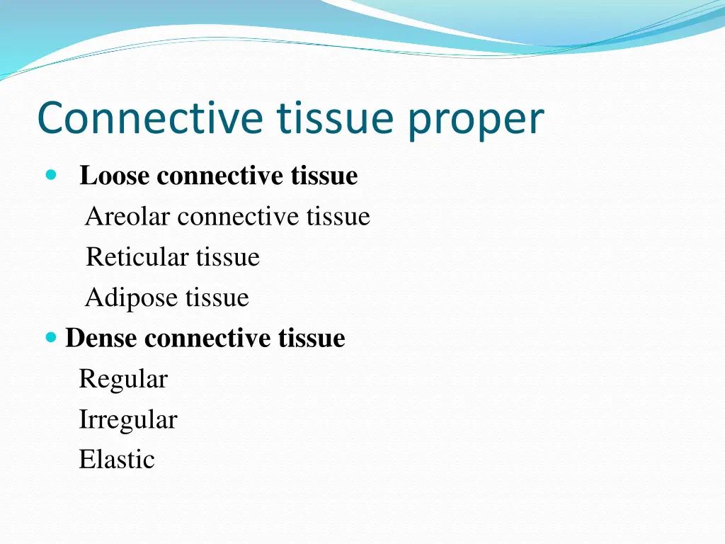 connective tissue proper loose connective tissue