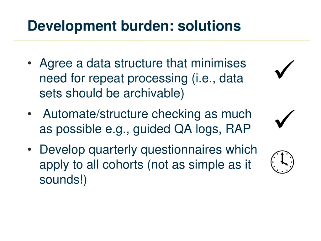 development burden solutions