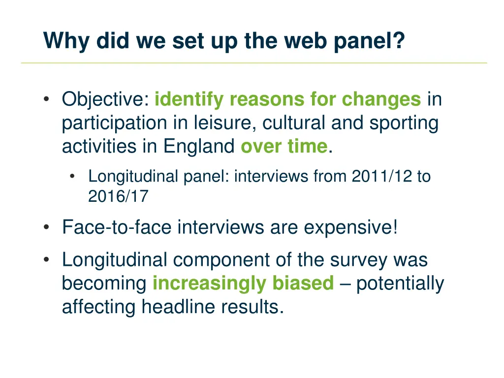 why did we set up the web panel