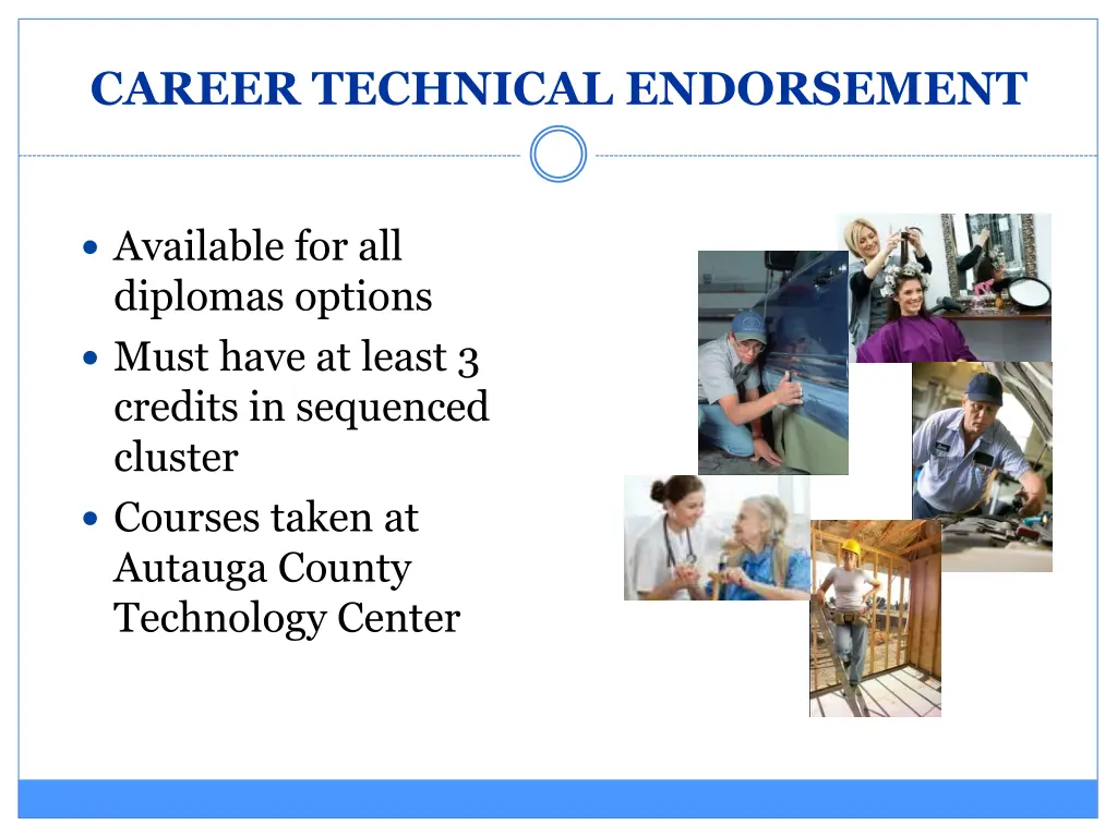 career technical endorsement