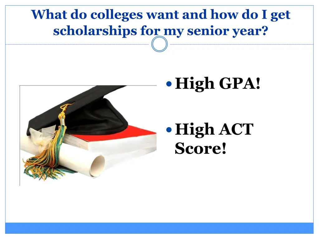 what do colleges want