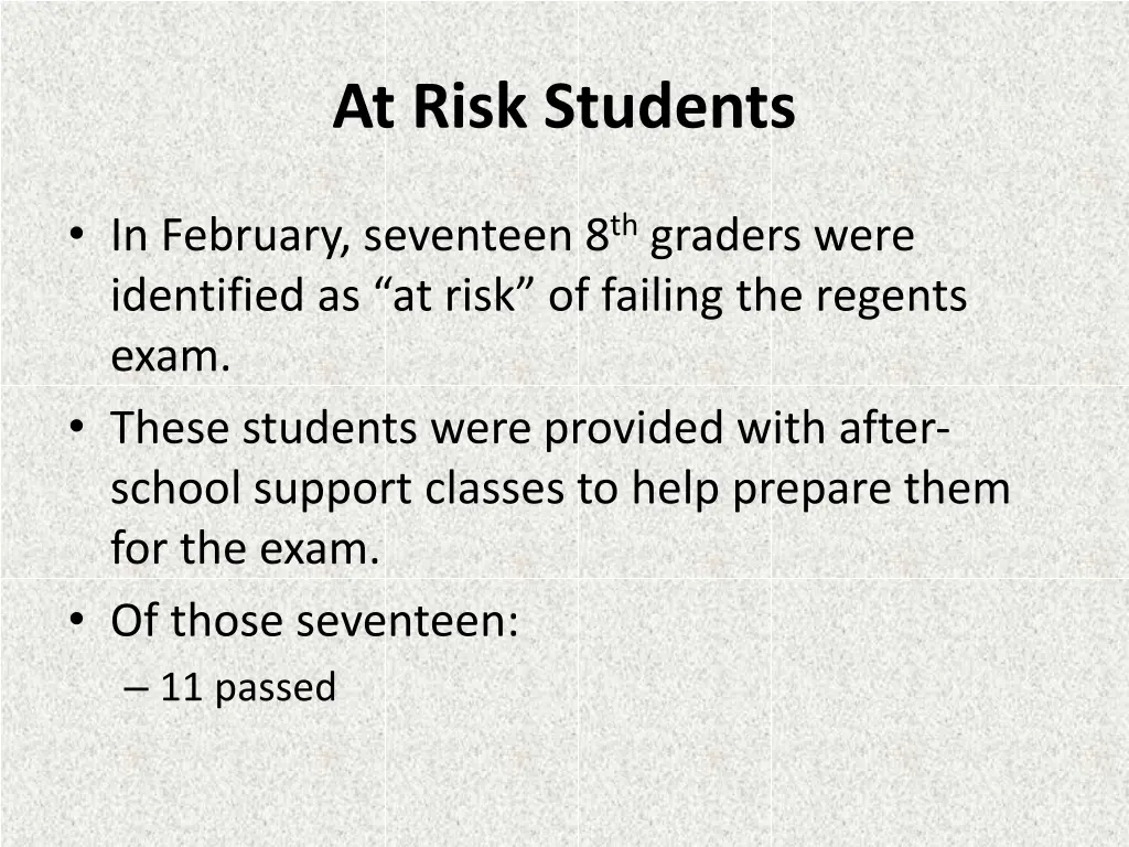 at risk students
