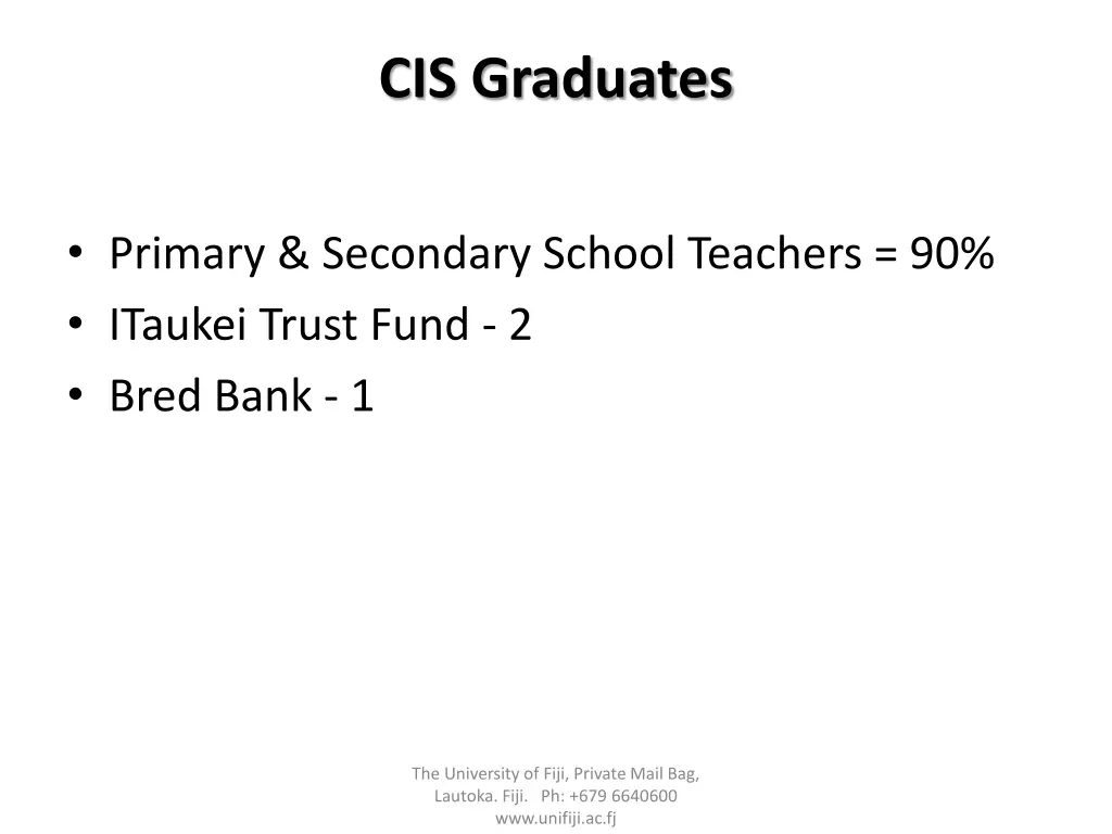 cis graduates