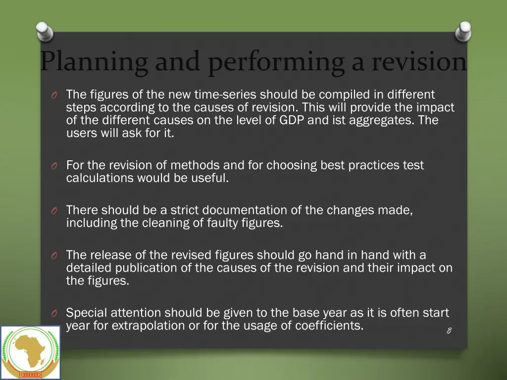 planning and performing a revision