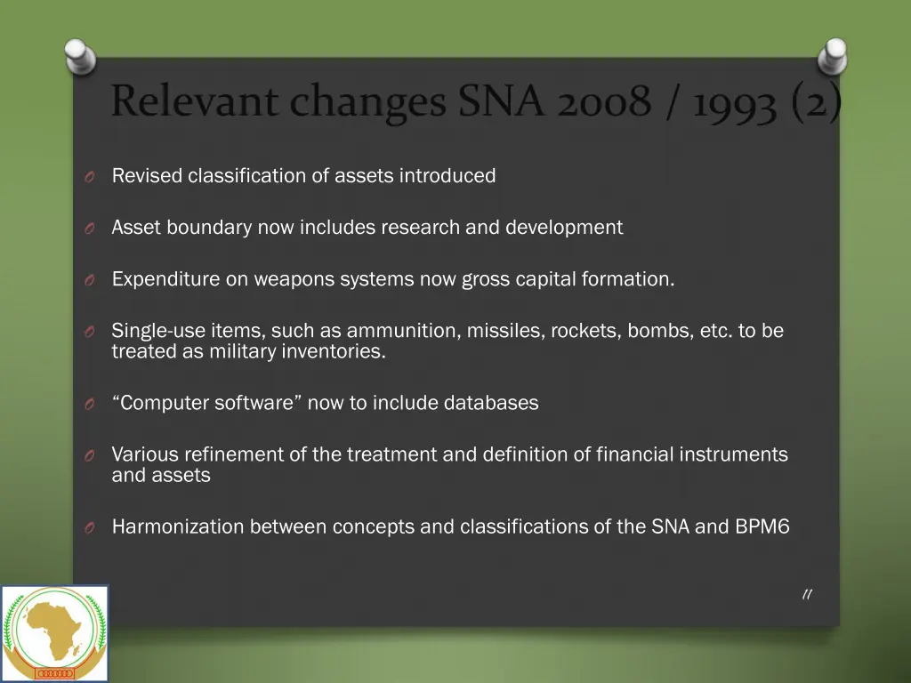 relevant changes sna 2008 1993 2