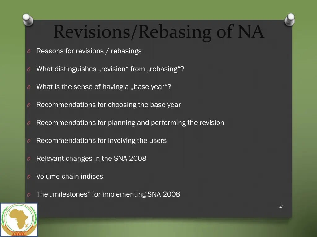 revisions rebasing of na