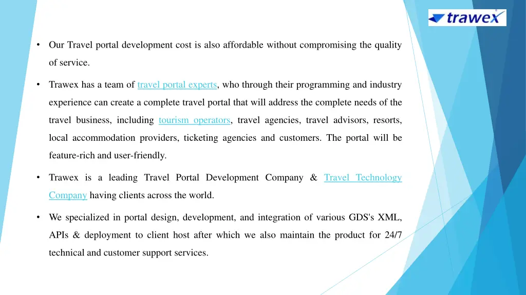 our travel portal development cost is also