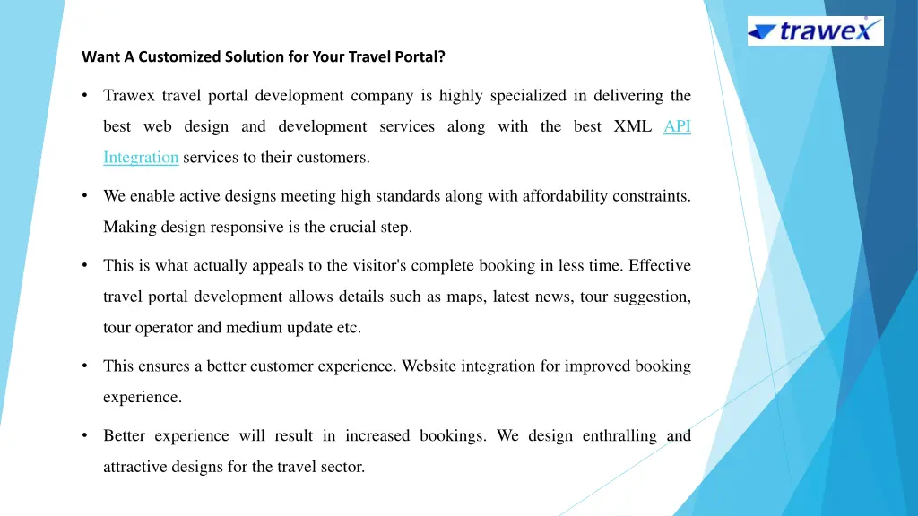 want a customized solution for your travel portal