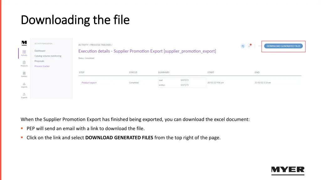 downloading the file downloading the file
