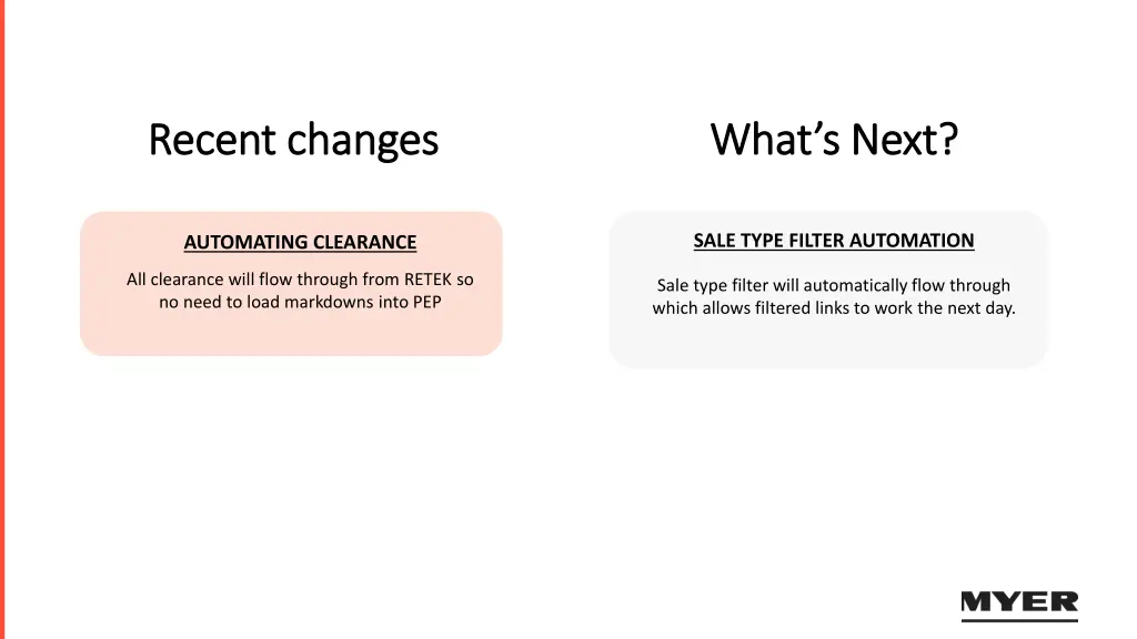 recent changes recent changes
