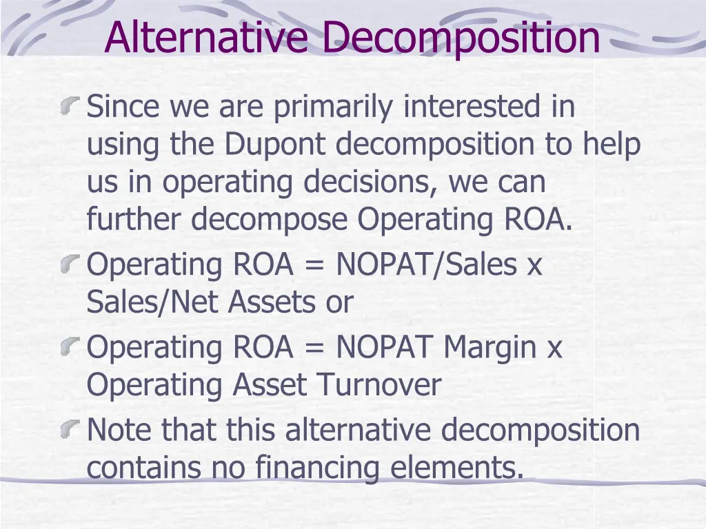 alternative decomposition 3