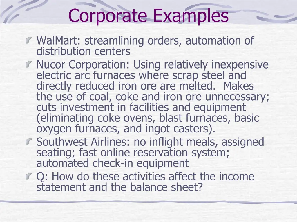 corporate examples
