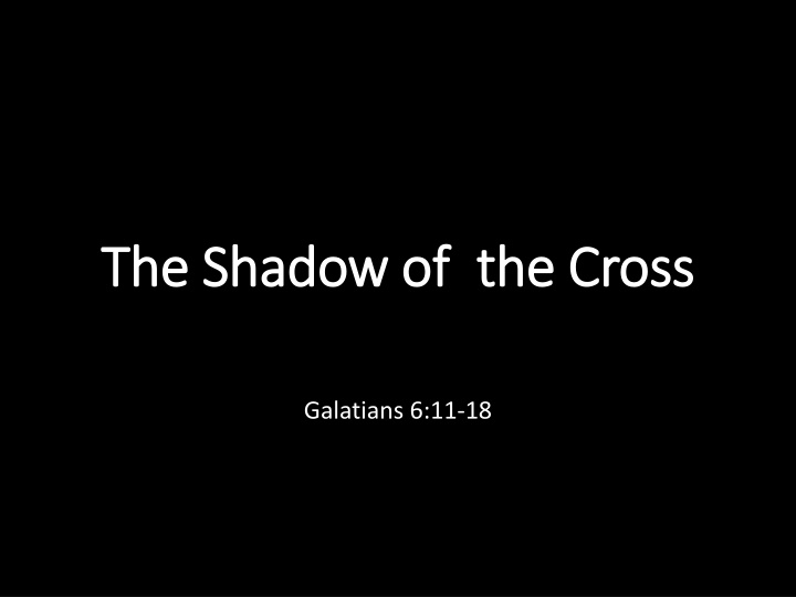 the shadow of the cross the shadow of the cross