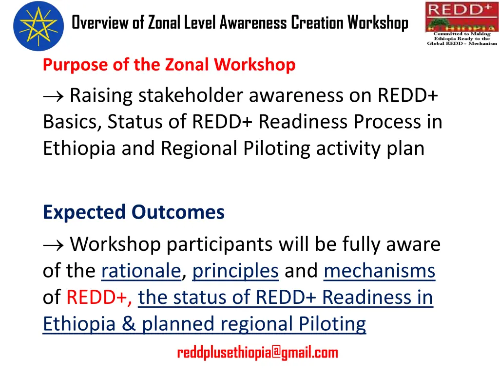 overview of zonal level awareness creation