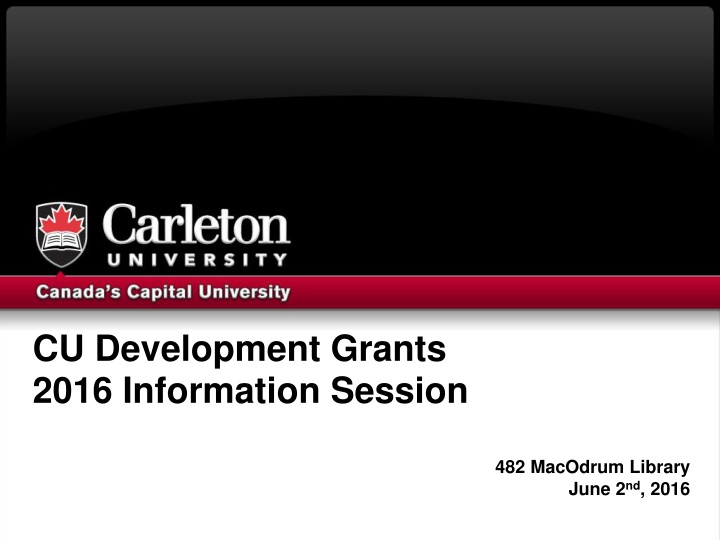 cu development grants 2016 information session