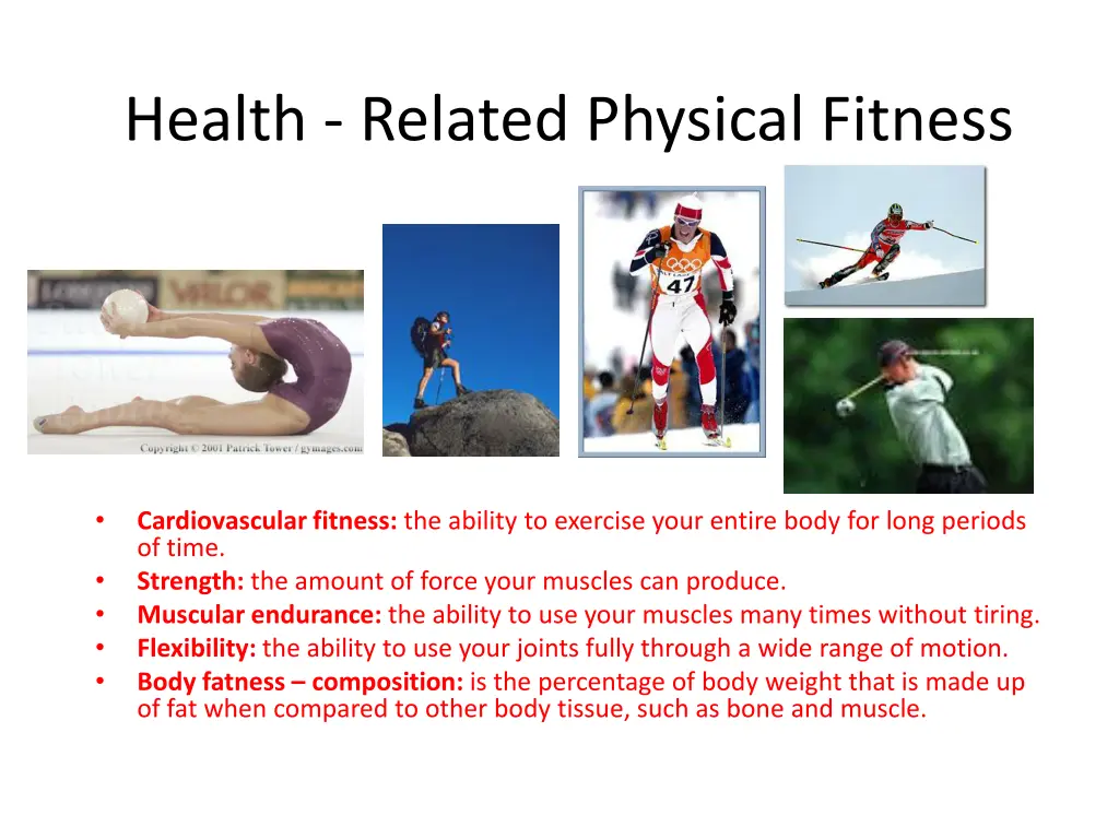 health related physical fitness