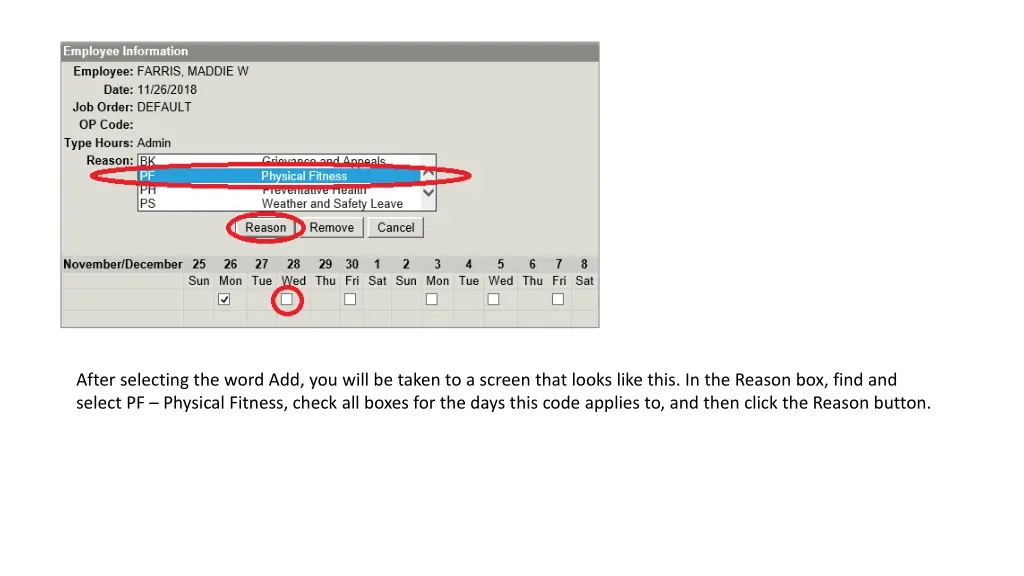 after selecting the word add you will be taken
