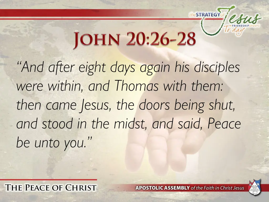 and after eight days again his disciples were