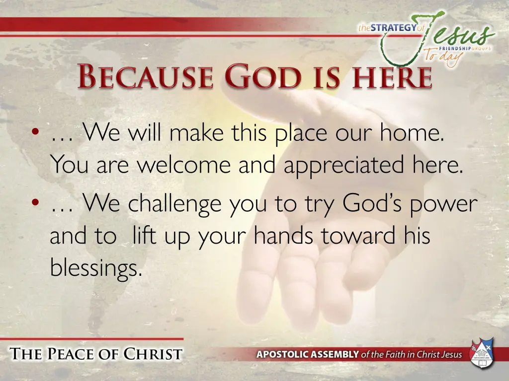 we will make this place our home you are welcome