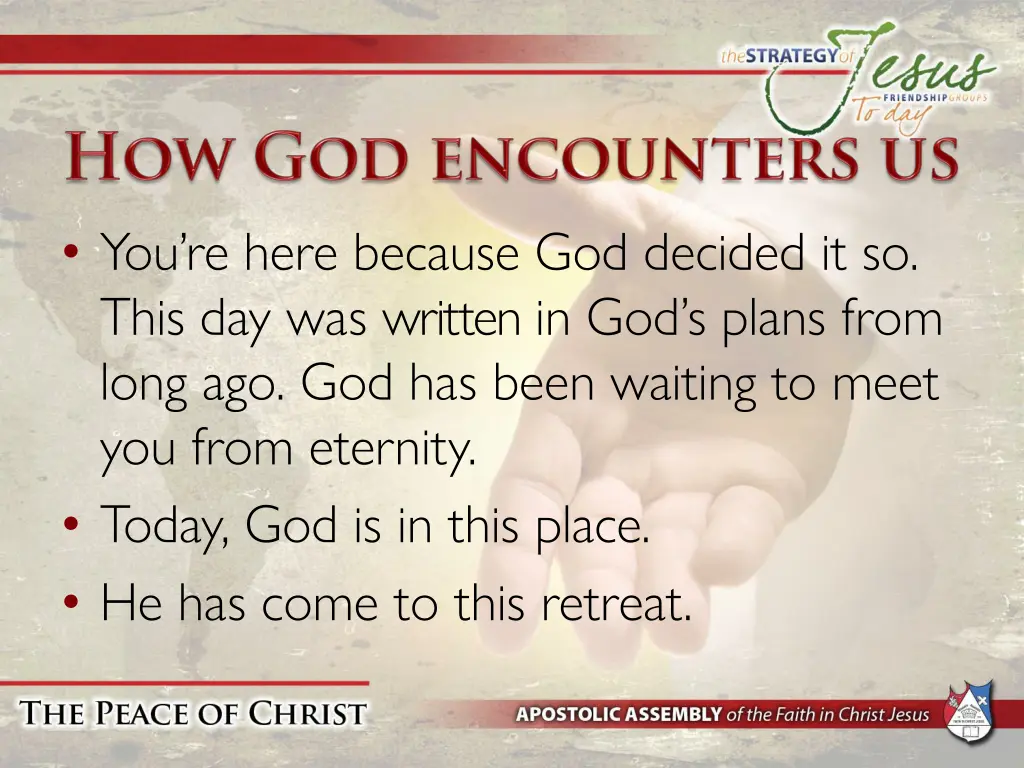 you re here because god decided it so this