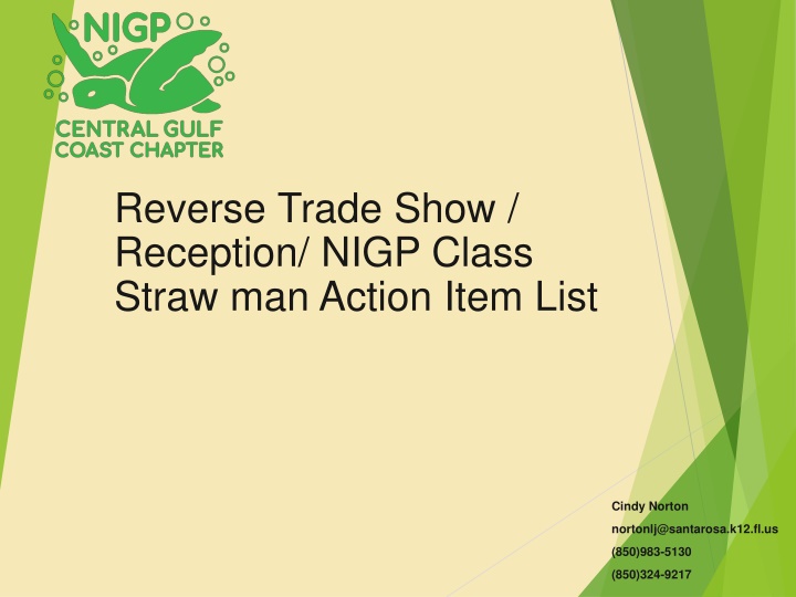 reverse trade show reception nigp class straw