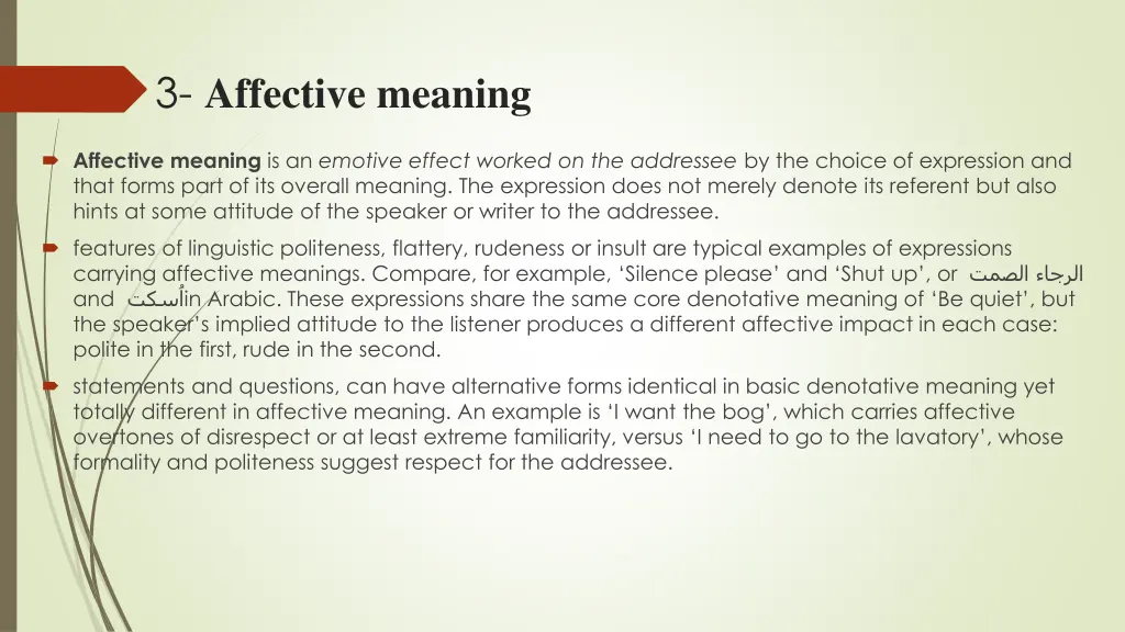 3 affective meaning