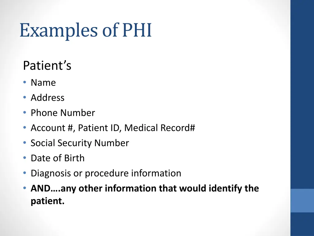 examples of phi