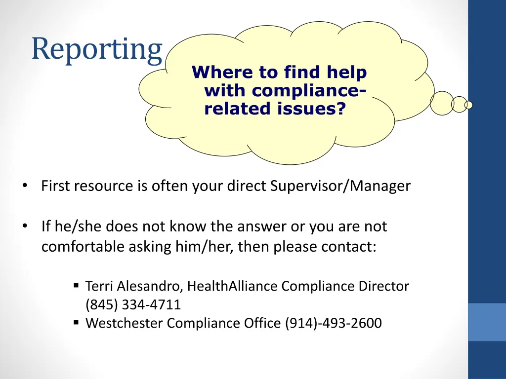 reporting