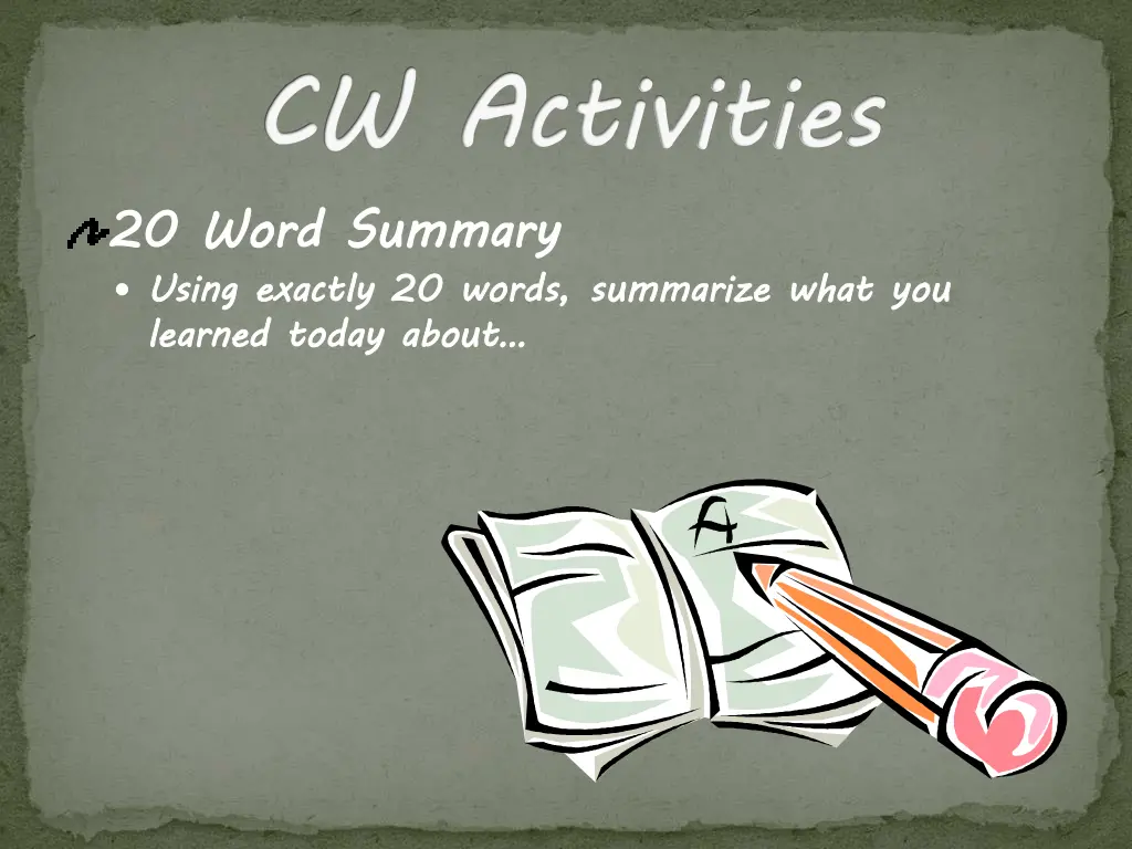 cw activities